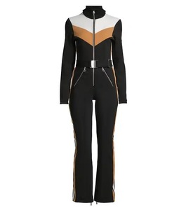 Venta caliente de las mujeres de una pieza de piel con capucha Trajes de esquí Overoles Monos de esquí de invierno Tallas grandes Trajes de nieve al aire libre para deportes de nieve - Product Image 6