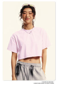 Camisetas de Verano Personalizadas para Mujer, Camisetas Holgadas de Manga Corta con Cuello Redondo, Camisetas Básicas Lisas, Camisetas Cortas para Mujer - Product Image 4