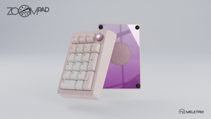 CNC Alu tastierino numerico Wireless multifunzione meccanico Numpad Barebone Kit Meletrix ZOOMPAD fragola Icecream colore - Product Image 2