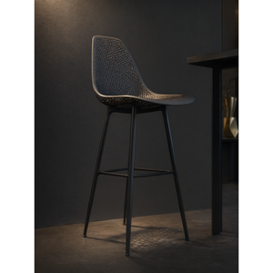 Taburete de Bar NEWBELLA Sapphire Bar 75, 75 cm, Antracita, PP Reforzado con Fibra de Vidrio, para Isla de Cocina y Bar en Casa, Hecho en Turquía - Product Image 3