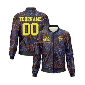 Chaqueta universitaria personalizada Street Legend, ropa urbana con cuello levantado y decoración de bordado frontal, modelo 2017 - Product Image 1