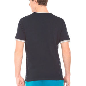 T-shirt avec tissu de meilleure qualité 2026 été t-shirt de qualité supérieure hommes tissé style décontracté garniture contrastée hommes t-shirts - Product Image 5