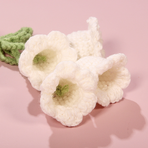 ACKI Flower Crochet Keychain Hand Woven Small Gift Student's Floral <b>Charm</b> Bag Pendant Cartoon Style <b>Keyring</b> - Product Image 5