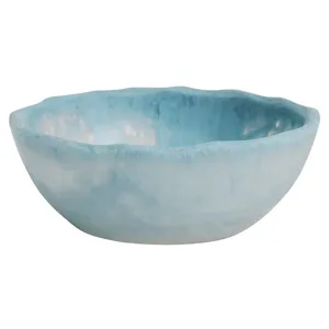 Bol à salade de fruits en résine époxy de style américain, écologique et créatif, vaisselle décorative verte, emballage en carton pour les fêtes - Product Image 6
