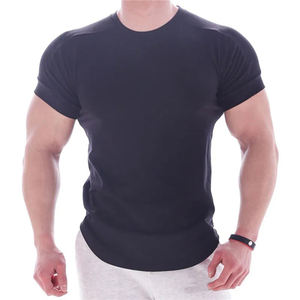 Vente en gros de t-shirts personnalisés à manches courtes pour hommes conception de sonnerie respirante pour la course à pied musculation musculation gymnastique travail pour garçons - Product Image 6