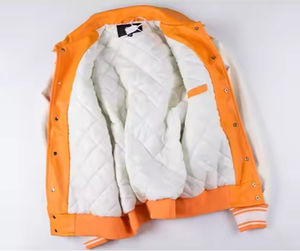 Manteau d'hiver épais de haute qualité Vêtements de rue Uniforme de baseball brodé Veste universitaire grande taille pour hommes fournisseur OEM ODM - Product Image 2