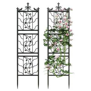 Enrejado de metal para jardín, para enredaderas que florecen, soporte decorativo para césped, patio, exterior, hierro vertical, duradero, para paisajismo - Product Image 2