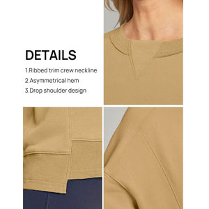 Estilo personalizado OEM mejor nueva sudadera suelta alta calidad precio de fábrica logotipo personalizado diseño mujer pulóver sudadera ropa - Product Image 6