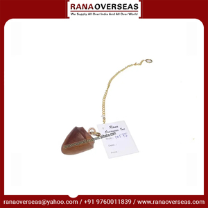 Pendule de radiesthésie en bois avec chaîne métallique - Style Amour Écologique pour l'équilibrage des chakras, la méditation, la guérison, la prospérité et la paix - Product Image 2