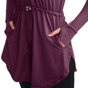 Ropa Deportiva Musulmana para Mujer, Suministrada por el Fabricante, Modesta, Ecológica, Transpirable, con Capucha, de Poliéster Sólido, Larga - Product Image 4