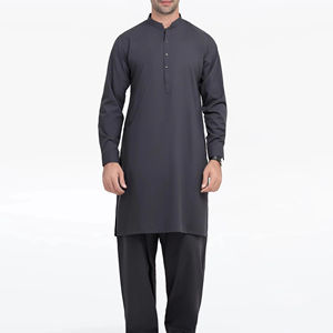 Salwar Kameez pakistanais de qualité supérieure pour hommes, tenue musulmane traditionnelle élégante pour l'Aïd, les mariages, la prière, le bureau - Product Image 1