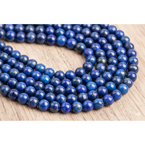 Beadsnfashion Venta al por Mayor de Fábrica, Cuentas Sueltas de Lapislázuli de 8mm, Piedra Roja para Fabricación de Joyas DIY, Collares, Pulseras, Pendientes - Product Image 5