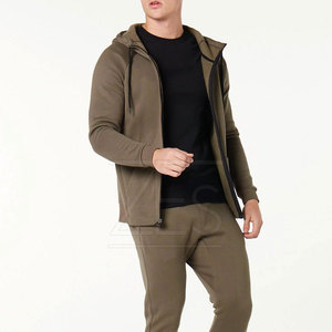 Vêtements de sport Couleur unie Hommes Gym Fitness Hoodies Fashion Wear Slim Fit Hommes Gym Fitness Hoodies à vendre - Product Image 3