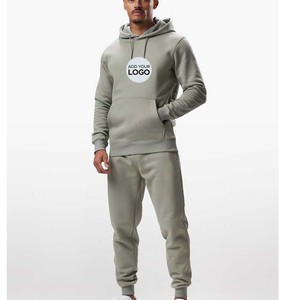 Trajes de jogging para hombre, conjunto de 2 piezas, chándal informal para hombre, Sudadera con capucha, conjuntos de chándal atlético, conjuntos deportivos para correr - Product Image 3
