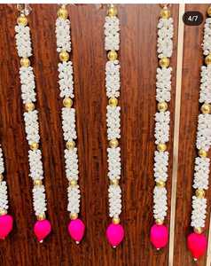 Cuentas de loto de madera Sola para colgar en la pared para decoración de bodas, guirnaldas de fondo de tendencia con campanas, fiesta de oficina en casa y puerta - Product Image 4