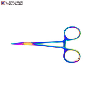 Kelly คีมหนีบทรงตรง5นิ้วทำจากไทเทเนียมทำจากสเตนเลสสตีลจากเยอรมันที่ทนทานทำด้วยมือหลากสี - Product Image 4