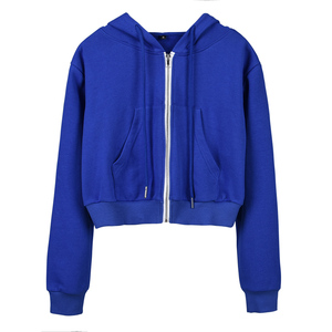 เสื้อฮู้ดมีซิปสำหรับผู้หญิงวัสดุคุณภาพดีดีไซน์ใหม่สั่งทำมีขนาดสีและโลโก้ได้ตามต้องการ - Product Image 3