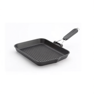 090IN 36T00 Black Aluminum Grill <b>Pan</b> Non-Stick Induction Cooker Compatible for <b>BBQ</b> Travel Metal Ceramic Stocked (36x26cm) - Product Image 2