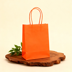 Túi giấy Kraft Nâu thân thiện với môi trường cho bánh thực phẩm & túi quà tặng có thể tùy chỉnh đường/Thiết kế logo - Product Image 2