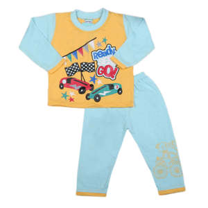 Traje de 2 Piezas de Manga Larga para Niños - Amarillo - Product Image 4