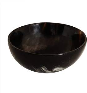Bol en corne de buffle durable, pièce de service écologique pour la table à manger, la cuisine, la décoration de la maison, cadeau artisanal - Product Image 2