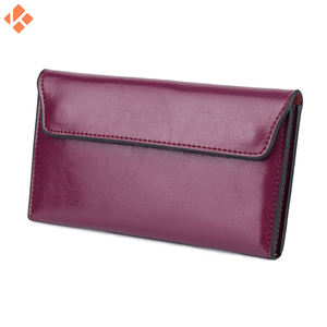 Venta al por mayor de fábrica de cuero de gran capacidad bolso de mano de las señoras de moda Simple multifuncional cartera larga de las mujeres - Product Image 5
