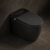 WC intelligent de luxe avec bidet intégré, eau chaude instantanée et séchage à l'air pour salle de bain moderne