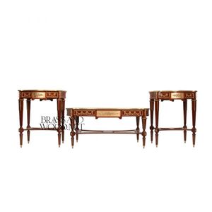 Classic Wooden Inlay <b>Table</b> Set - Product Image 1