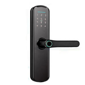 Cerradura de Puerta Electrónica Digital Inteligente <span class=keywords><strong>Navicat</strong></span>, Cerradura Biométrica con Huella Dactilar, Sin Llave, Tarjeta RFID, Cerraduras Automáticas para Puerta, Aplicación Tuya TTLock - Product Image 1