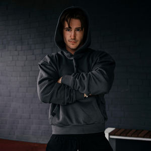 Fabricants de sweats à capuche personnalisés 450Gsm 500Gsm Sweat à capuche pour homme 400Gsm Surdimensionné Poids lourd 400 450 500 Gsm Sweat en coton French Terry - Product Image 3