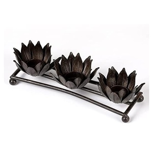 Sculpture d'art en métal et bois Mélange unique de design moderne et de charme rustique Pièce parfaite pour Noël et décoration intérieure - Product Image 5