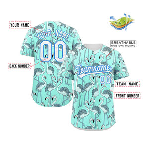 Camiseta de béisbol personalizada de alta calidad unisex, ropa deportiva de poliéster al mejor precio, transpirable de talla grande para adultos, impresión por sublimación - Product Image 2