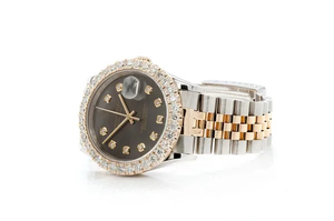 Vente chaude De Luxe Mode 925 Montre En Argent Sterling Verre Rond Coupe Moissanite Diamant Quartz Édition Limitée Cadeau Parfait - Product Image 3