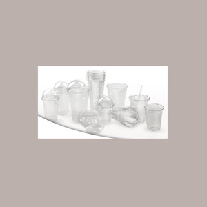 100 piezas DM95 PET vidrio desechable tapa de cúpula sin agujeros tamaños 575 y 650 - Product Image 1