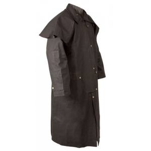 Manteaux et vestes longs de qualité supérieure, tissu imperméable huileux, doublure en coton avec capuche amovible - Product Image 4