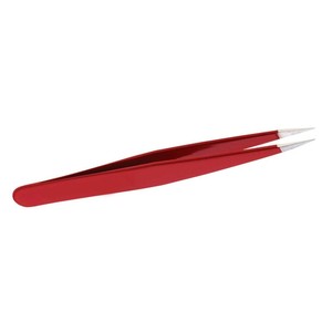 Pinzas de pestañas de Color rojo de buena calidad, embalaje personalizado de acero inoxidable, superventas, nuevo estilo, pinzas de pestañas demandables - Product Image 4