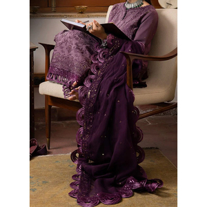 ชุดชาลวาร์ คามีซ ผ้าเนื้อหญ้าและขนสัตว์สำหรับผู้หญิง พร้อมผ้าคลุมไหล่ สำหรับใส่ลำลองและงานปาร์ตี้ บริการ OEM - Product Image 6