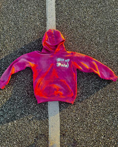 Custom Manufacturer's <b>Vintage</b> <b>Zip</b> Thermal <b>Hoodie</b> Heavyweight Distressed Patchwork Embroidery Applique 100% Cotton Acid Winter - Product Image 3