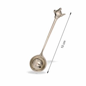 Juego de cucharas medidoras de acero inoxidable con mango hecho a mano en pulido plateado Ideal para utensilios de cocina elegantes y uso de mesa - Product Image 3