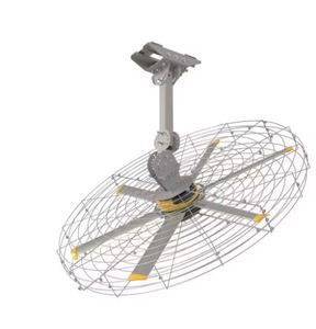 Ventilateur pivotant de qualité supérieure, montage sur poutre en I, contrôleurs de vitesse, ailettes en aluminium - Product Image 3