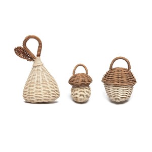 Sonajeros de ratán ecológicos, sonajero de bebé, juguetes educativos para niños pequeños, diseño OEM personalizado hecho a mano en Vietnam, venta al por mayor - Product Image 2