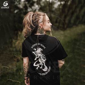 เสื้อยืดผ้าฝ้ายพิมพ์ลาย Dtg เสื้อยืด250gsm บ็อกซี่300จีเอสเอ็ม100% - Product Image 2