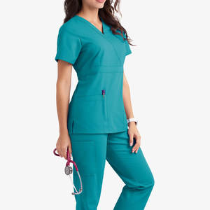 Uniformes Médicos de Algodón Transpirable con Estampado para Mujer y Hombre, Camiseta de Enfermería, Venta al por Mayor y Personalización - Product Image 2
