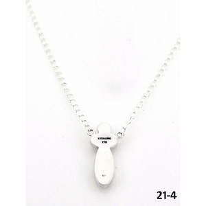 Collier en argent sterling et Mohave style Southwest, motif floral, en forme de barbe à papa, cadeau pour toutes les occasions, fabriqué en alliage de zinc durable - Product Image 4
