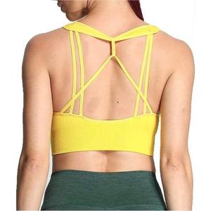 Soutien-gorge de sport pour femme, sans couture, avec logo frontal personnalisé, service OEM, vente, nouveau style 2025, léger et confortable, best-seller - Product Image 2