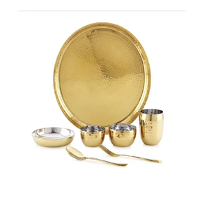 Ensemble de thali de haute qualité avec revêtement PVD, conçu dans un style élégant pour la restauration et les cadeaux - Product Image 6