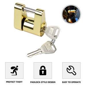 Verrou de coupleur en alliage de zinc Vypart avec broche de 1/4 pouce pour supports de remorque jusqu'à 3/4 pouces - Product Image 5
