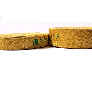 High Quality Handmade <b>French</b> Style Mylar Braid Lace for Ceremonial Vestments Embroidered Metallic Thread New Decorative Feature - Product Image 1