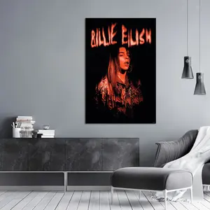 Affiche design moderne Billie Eilish pour utilisation murale - Product Image 2
