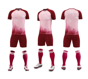 Camiseta de Fútbol Personalizada para Aficionados y Jugadores, Nueva Temporada, Rojo y Blanco, Conjunto de Fútbol de Club, 100% Poliéster Transpirable, Uniforme de Equipo, Pantalones Cortos - Product Image 1